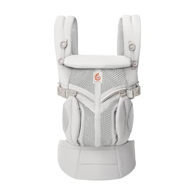 Ergobaby Portabebés, Omni 360 Cool Air Mesh de 4 posiciones para recién nacidos y niños pequeños (0-3 años), Portabebés ergonómico y mochila, Gris Perla