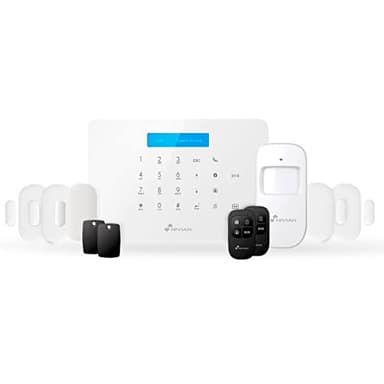 Nivian - Sistema de Alarma para Casa y Negocios Sin Cuotas Mensuales | Kit de Alarma WiFi/gsm | Control Remoto a través de App Tuya | Fácil Instalación Sin Cables | hasta 60 detectores