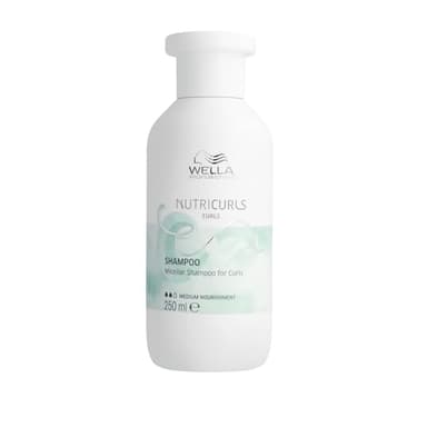 Wella Professionals NUTRICURLS Champú Micelar para Rizos y ondas - Antiencrespamiento - Nutrición media - Aceite de Jojoba, 250 ml