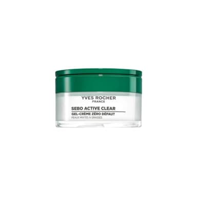 Yves Rocher SEBO ACTIVE CLEAR Crema en Gel Cero Imperfecciones Matificante – Reduce Poros & Matifica – 91% Ingredientes Naturales – Crema Facial para Piel Grasa – 50ml