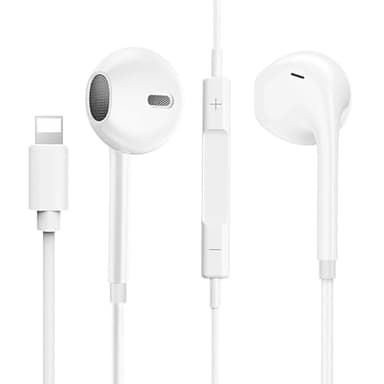 Vinmooog Cascos i Phone Cable,Auriculares para I Phone,con Auriculares de Cable Estereofónico de Alta Fidelidad,Compatibles con iP14/ 14pro/13/13pro/12/se/11/11pro/XS MAX/XR (Juego de 2 Piezas)