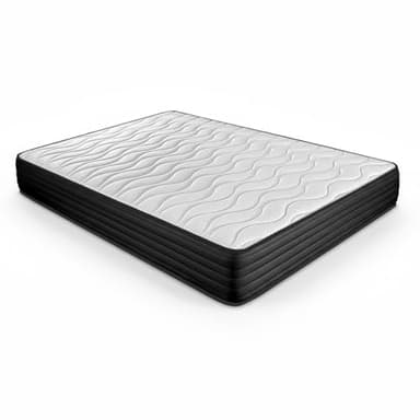 DUÉRMETE ONLINE - Colchón Viscoelástico Pocket Visco Reversible (Cara Invierno-Verano) Firmeza-Dureza Media-Alta, Grosor 20cm, Antiácaros, Antibacerias e Hipoalergénico, 135x190