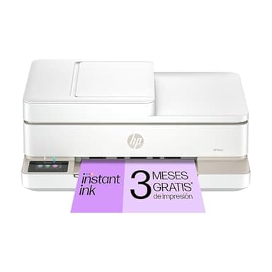 HP Envy 6520e 714N9B, Impresora multifunción de inyección de tinta A4 a color, impresión a doble cara automática, Hasta 10 ppm, Conexión Wi-Fi, USB 2.0, ADF, fax, 3 meses Instant Ink con HP+