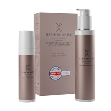 Juego de crema íntima para mujer, crema íntima de 75 ml y loción de lavado íntimo de 200 ml, cuidado suave y limpieza, cuidado íntimo para mujer recomendado por ginecólogos, vegana y