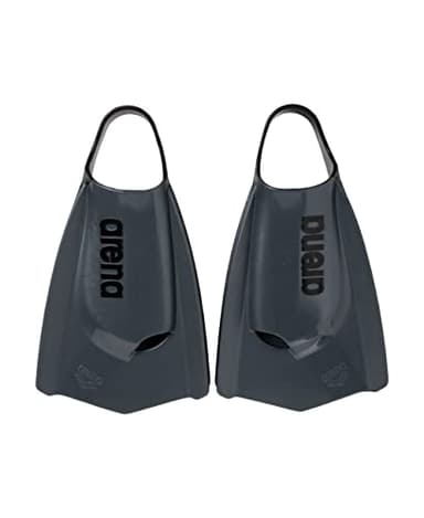 arena Powerfin Pro II Aletas de Entrenamiento para Piscina, Aletas de Natación para Adultos, Aletas 100% Silicona, Cómodas Aletas Cortas para Piscina