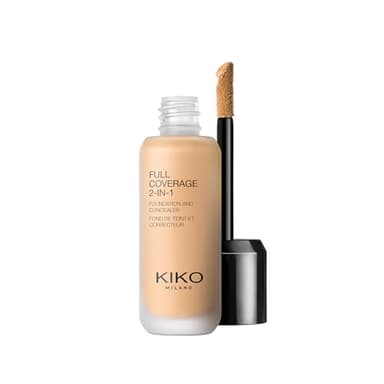 KIKO Milano Full Coverage 2-in-1 Foundation & Concealer, Base De Maquillaje Y Corrector 2 En 1, Alta Cobertura, N40 Neutral