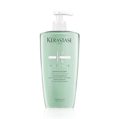 Kérastase | Spécifique, Champú Equilibrante, Para Raíces Grasas y Cabello Sensible, Bain Divalent, 500 ml