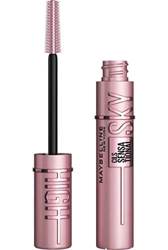 MAYBELLINE New York Lash Sensational Sky High Mascara, Volumising & Lengthening Mascara, Washable Flake-Free Formula Infused with Bamboo Extract & Fibres, 7 ml, Shade: 01, Black