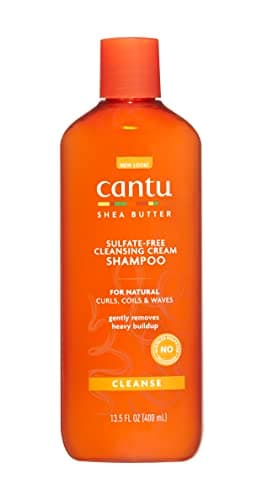 Cantu - Champú hidratante con manteca de karité - Champú sin sulfatos para rizos y cabello texturizado - 1 paquete (1 x 400 ml), el embalaje puede diferir