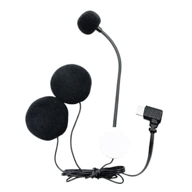 Genérico Micrófono para Casco - Auriculares para Moto,Micrófono Impermeable Semiabierto con Reducción De Ruido Y Conector Tipo-C para Reuniones, Exteriores, Podcast Y Transmisiones En Alta Definición