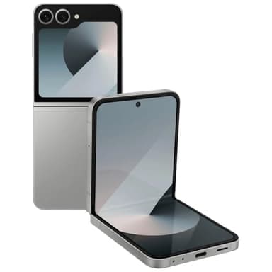 Samsung Galaxy Z Flip6 5G (256 GB, 12 GB) AMOLED plegable 6,7", cámara 50MP 4K, Snapdragon 8 (modelo internacional para Verizon, T-Mobile, Global) F741W (sombra plateada)