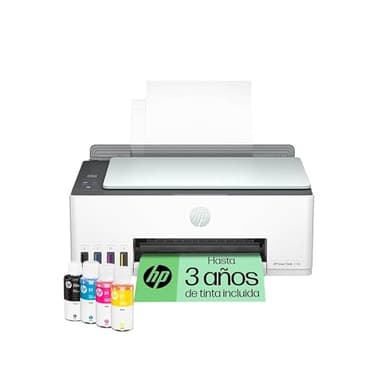 Impresora Multifunción Tinta HP Smart Tank 5108 Wi-Fi, con depósito recargable, incluye tinta para imprimir hasta 3 años