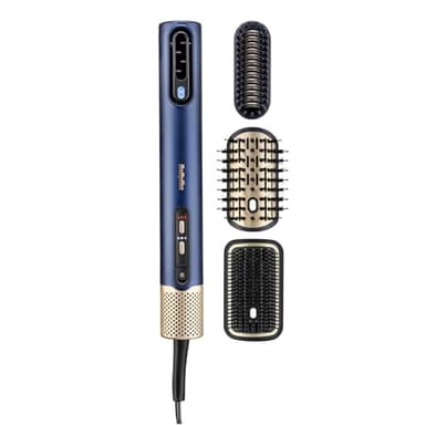 BaByliss Air Wand - Secador, Alisador y Styler, Todo en Uno, de Mojado a Seco, Antiencrespamiento, Sin Daño por calor, 3 accesorios, AS6553E - Exclusivo de Amazon