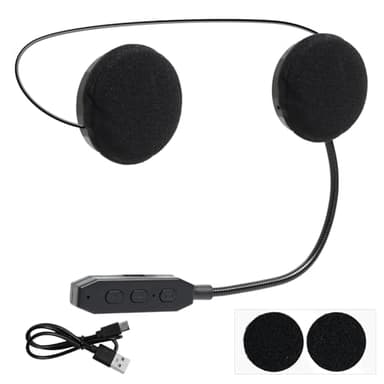 EuAcesry Bluetooth Auriculares de Cascos de Motocicleta, Nalámbrica Manos Libres Moto Casco Auricular, Inalámbrica Manos Libres Moto Casco Auricular, Micrófono para Llamadas de Reducción de Ruido