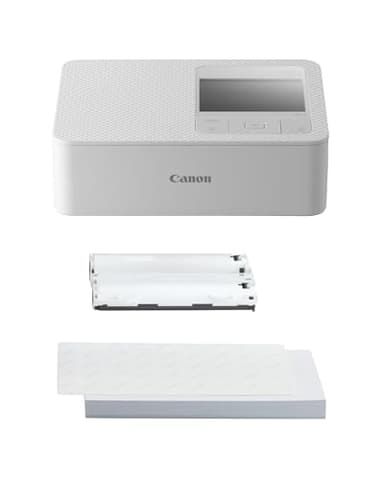 Canon Kit de Papel para Impresora fotográfica portátil SELPHY CP1500, Blanco - Impresora Bluetooth inalámbrica con Accesorios - Compacta y Ligera - con 54 Hojas de Papel 4x6