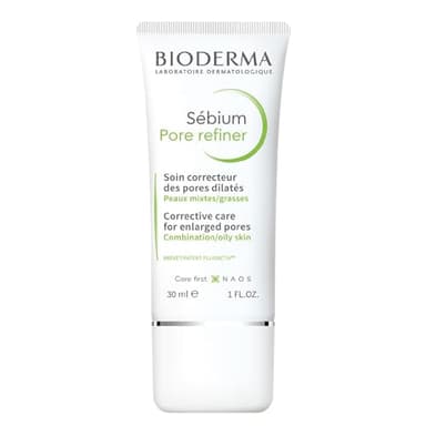 BIODERMA Sébium Refinador de Poros - Tratamiento Dermatológico Corrector de Poros Dilatados - Afina la Textura de la Piel, Reduce el Brillo - Prescrito por Dermatólogos - Tubo de 30 ml