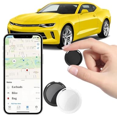 GPS Coche Localizador Funciona Con Find My (solo iOS)Mini Rastreador GPS Para Niños Motocicletas en Tiempo Real Global Seguimiento Del Localizador Automóviles Sin Tarifa Mensual Sin Suscripción 2 Pack