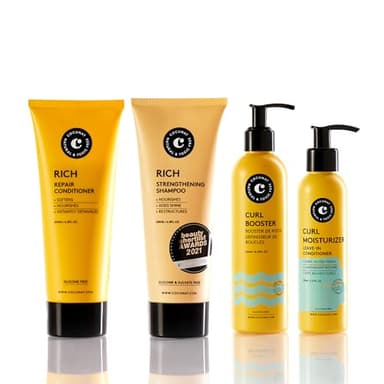 COCUNAT - Rutina de Volumen para Rizos - Limpia, Hidrata, Nutre, Define y Elimina el Frizz - Sin Siliconas ni Sulfatos - Método Curly