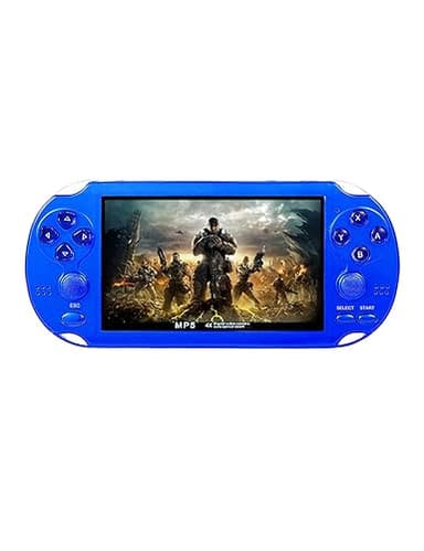 CZT Consola de Videojuegos de 4,3 Pulgadas y 8 GB Integrada en 2100 Juegos Gratuitos para Múltiples Simuladores Consola de Juegos Portátil Salida de Vídeo/Música TV Juego Archivado Regalos(Azul)