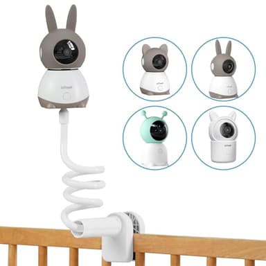 ieGeek Soporte Camara Vigilancia Bebe, Soporte Vigilabebes Universal para Cunas Bebe con Tornillo 1/4", Compatible Camara Baby 1T, Baby 4, y Otros Mayoría de Monitor Bebes