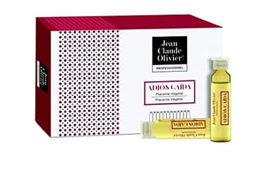 Jean Claude Olivier - Ampollas Anticaída con Placenta Vegetal 12 x 9 ml - Tratamiento Capilar para Hombre y Mujer - Revitaliza el Cuero Cabelludo - Estimula el Crecimiento - Aplicación Fácil y Segura