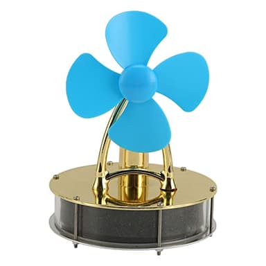 Srliya Motor Stirling de Baja Temperatura, Elegante Juguete de Motor Científico con Base de Acero Inoxidable con Espejo, Aspas de Ventilador Premium para Enseñanza Educativa, Modelo
