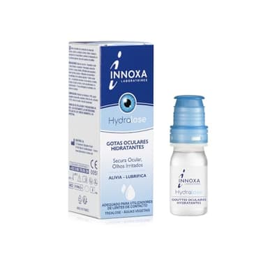 INNOXA - Gotas Oculares - Hidratan y Alivian Rápidamente - Para Ojos Secos e Irritados - Calman las Molestias Causadas por las Lentillas - Sin Conservantes - Fabricado en Francia - 10 ml