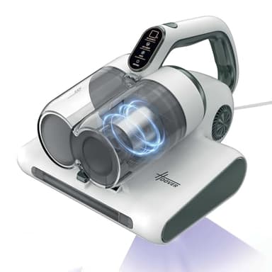 Hoover Aspirador de Mano HMC5 para Colchones: limpieza eficaz, 4 funciones automáticas: Beat&Roll, aspirado, luzUV y secado. Modelo ligero y manejable. Elimina el polvo en colchones, sofás, tapicerías