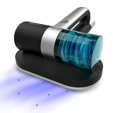 Cecotec Aspirador de Colchones y Tapicerías de Mano Conga Rockstar 3000 Mattress Essential. 300W, 10kPa, Luz Ultravioleta UV-C, Tecnología con Cepillo Motorizado y Aire Caliente, Retiene Alérgenos