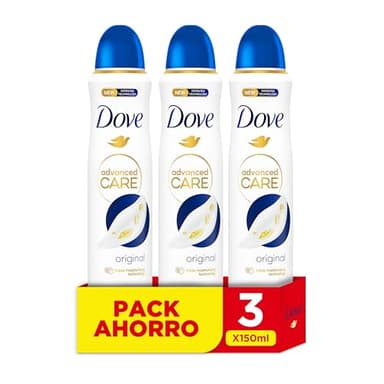 Dove Advanced Care Aerosol Original 72h Pack Ahorro x3 150ML