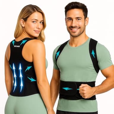 Roar® Corrector de Postura Hombre Mujer – Faja Espalda Recta, Corset Postural para Corregir Postura y Mejorar la Salud