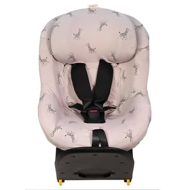 JYOKO Kids Funda de algodón para Silla de Coche Compatible con Maxi Cosi Pearl 360 y Mica Pro I-Size (Giraffe)