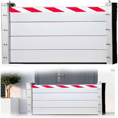 Barrera Anti Inundaciones Para Garaje L 80cm H 20cm Barrera Contra Inundaciones Para Puertas Aluminio Barrera De Protección Contra Inundaciones Reutilizable Muro De Contención De Agua