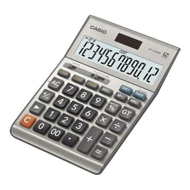 Casio DF-120BM - Calculadora básica, 35.7 x 122.5 x 174.5 mm, color blanco