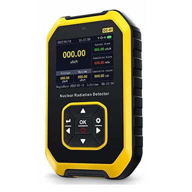 Jadeshay Contador Geiger Geiger Counter GC01 Detector de Radioactividad Dosímetro Personal Probador de Radiactividad de Rayos X con Pantalla LCD