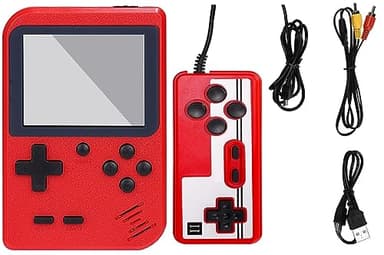 Consola de Juegos portatil, Incluye 400 Juegos Clasicos de 8 bits, lo Mejor para Jugar en Familia ya Que Cuenta con Mando Extra para Jugar de a 2.