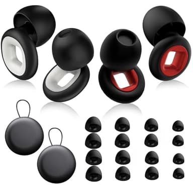 Tapones Oidos Ruido Dormir, 2 pares Artevive Moto Earplugs-27 Db, Tapones para los oídos, Tapones de Oídos Moto, Tapones Antirruido para dormir, Tapones Antironquidos para Músicos y Motos