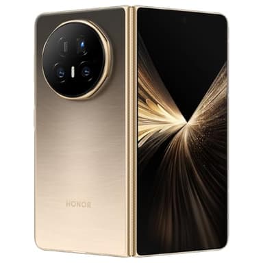 Honor Magic V5 5G, El Arte del Plegado en Solo 9mm, Batería de 5820mAh, 16GB+512GB, Snapdragon® 8 Elite, El Poder de Gemini AI, Cámara IA Honor Falcon, Dual SIM, Android 15, Dawn Gold