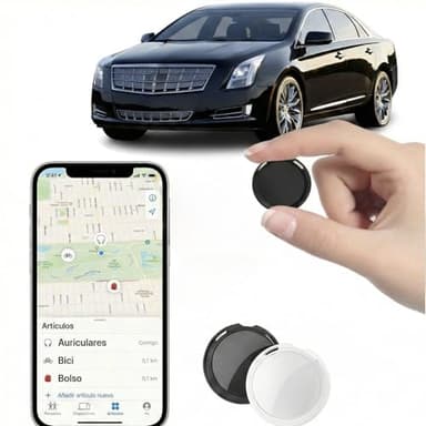GPS Coche Localizador Con Find My (solo iOS)Mini Rastreador GPS con Alarma Sonora para Niños Mascotas Vehículos y Moto Seguimiento Global en Tiempo Real Sin SIM y Tarifa Mensual Sin Suscripción 2 Pack