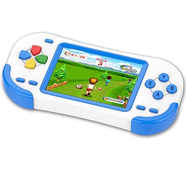 ZHISHAN Consola de Juegos Portátil para Niños con Construido en 220 Classic Video Juegos Sistema 3.0" LCD Cumpleaños (Azul