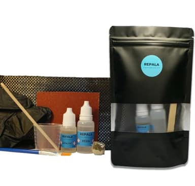 Kit Reparación Fibra de Carbono y Vidrio | Reparación Padel y Palas con Resina Epoxi Transparente