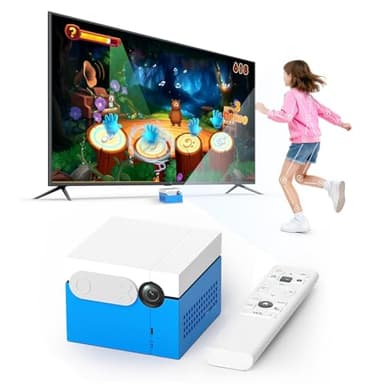 MotionX Consola de Juegos por Movimiento para Niños con Cámara HD, Consolas Videojuegos Interactivas 2 Jugadores, Más de 50 Juegos, Consola Infantil Portátil para Niños y Niñas a Partir de 3 Años