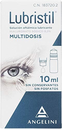 LUBRISTIL Multidosis 10 ml | Lágrima artificial con Ácido Hialurónico | Propiedades lubricantes, hidratantes y protectoras para la superficie ocular | Sin conservantes