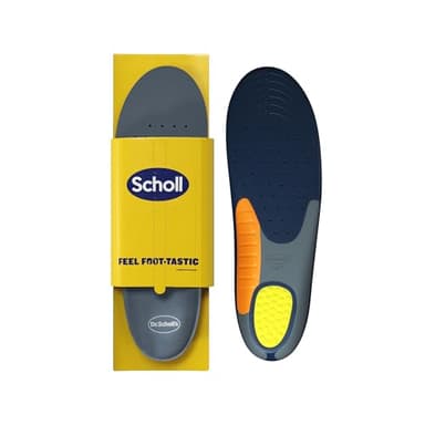Dr. Scholl's Extra Reforzadas Plantillas para Hombre - Para Hombres Corpulentos y Altos (+90kg), Pies Anchos, Máxima Absorción de Impactos y Soporte del Arco, Compatibles con Botas o Zapatillas