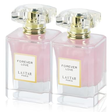 LASTAR Perfume de larga duración, Forever Love Perfums, Perfume de tamaño de viaje para hombres y mujeres, 55 ml x 2, perfecto para regalos de vacaciones, fiestas, San Valentín, Halloween, Navidad