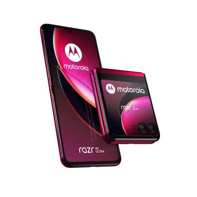 Motorola RAZR 40 Ultra, 8/256GB, procesador Snapdragon 8+ Gen 1, diseño Plegable, cámara Flex View, batería de 3800 mAh con Carga rápida de 33 W, Dual SIM/eSim, Viva Magenta (Versión ES/PT)