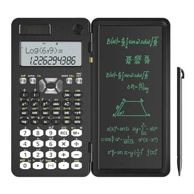 NEWYES Calculadora-científica Escolar + Tableta Escritura, 991-MS Plus Mejorada, 349 Funciones, Solar,calculadora portátil Plegable para Estudiantes, Profesores, Ingenieros