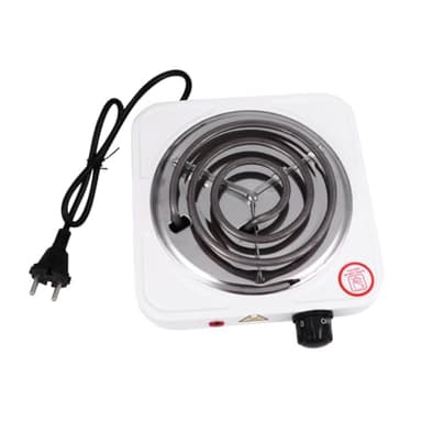 Cabilock Estufa Eléctrica Portátil Quemador Ajustable y Protección contra Sobrecalentamiento Placa de Cocina Compacta para Uso Doméstico y Viajes Fácil de Transportar y Controlar la