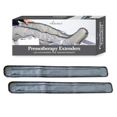 Edicare, Extensores Presoterapia, Pack de 2 Unidades, Amplia Circunferencia hasta 11cm en Cadera y 7 cm en Tobillo (Extensores)