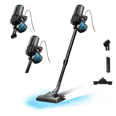 Cecotec Aspiradora Escoba con Cable Conga Thunderbrush 560 Essential. 600W, Vertical y de Mano, Ligera, Bajo Consumo, Tecnología Ciclónica, Filtro de Alta Eficiencia, Radio de Acción 6m, 2 Accesorios